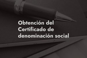 certificado denominación social