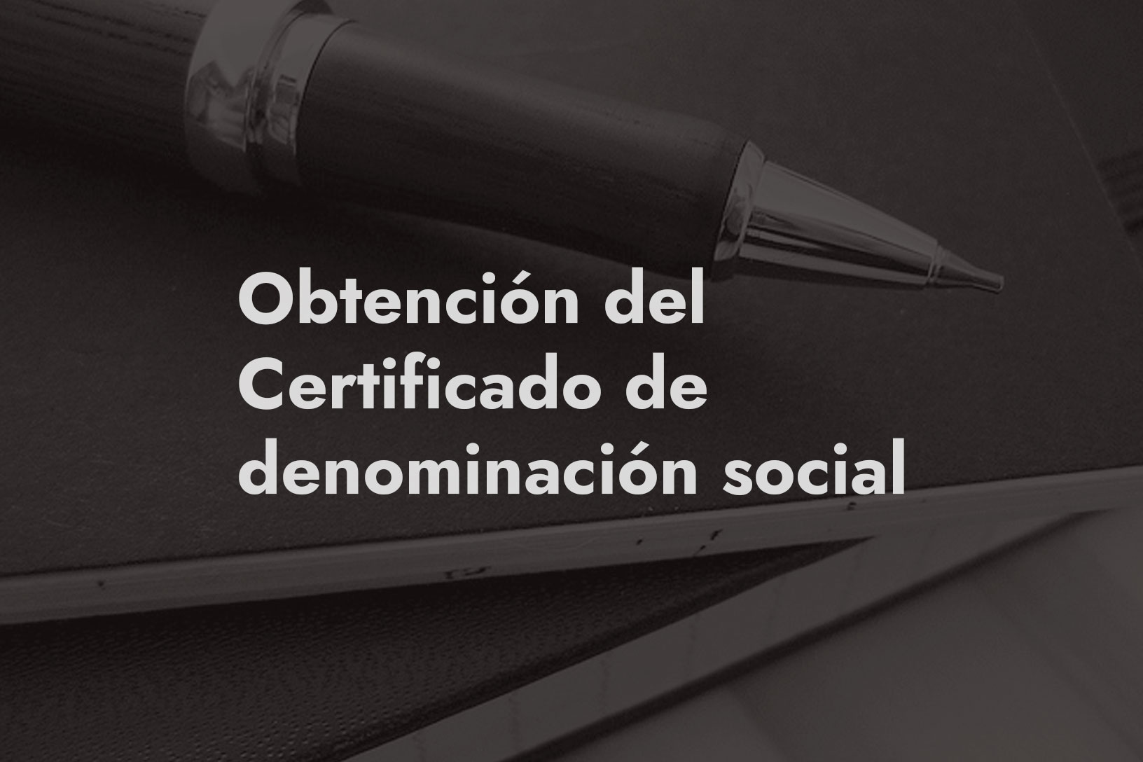 certificado denominación social