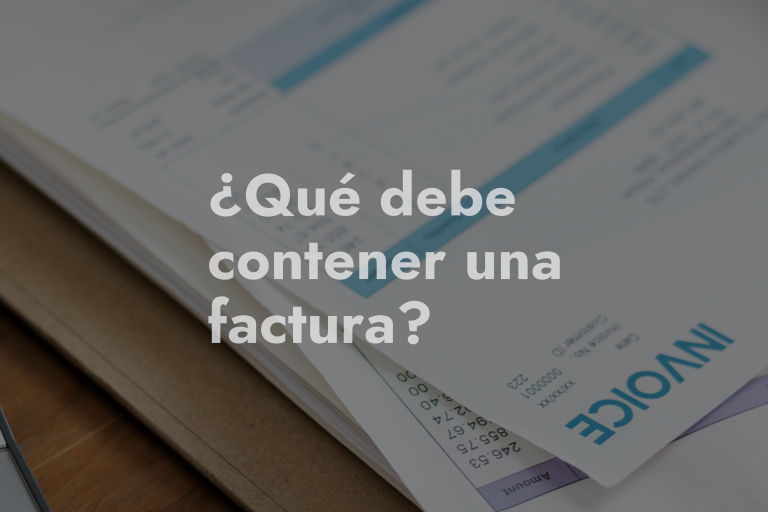 Requisitos de una factura
