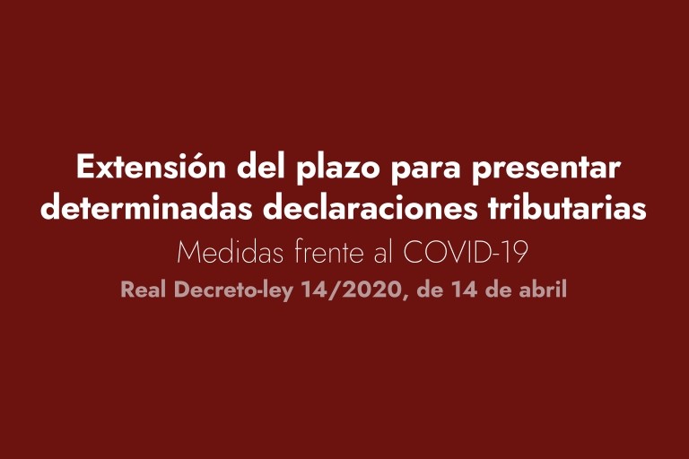 declaraciones tributarias covid19