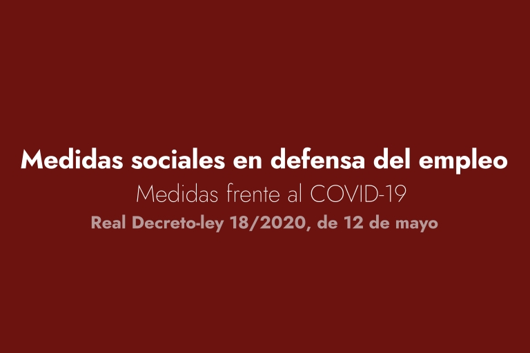 medidas empleo covid-19 decreto ley