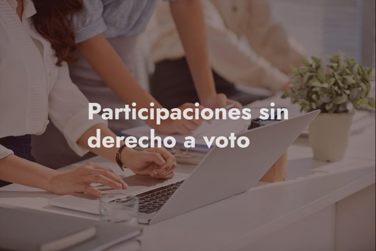 participaciones sin derecho a voto