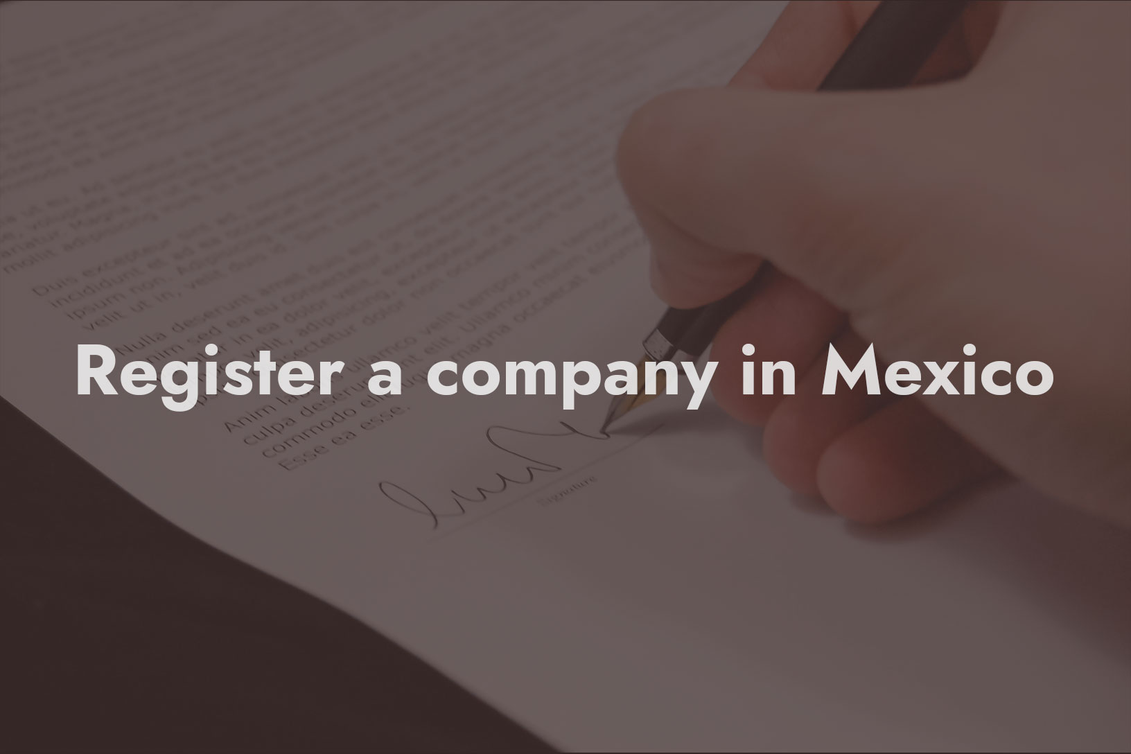 register a company in mexico