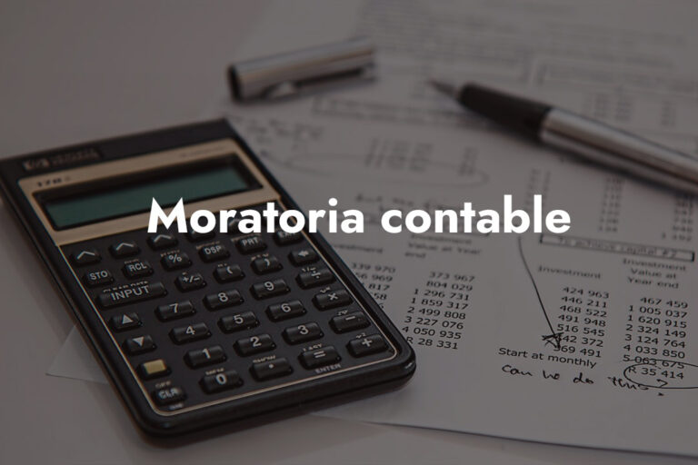 moratoria contable