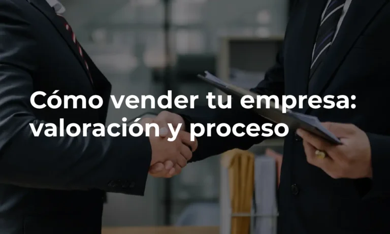 Empresario y asesores de Delvy negociando la venta de una empresa